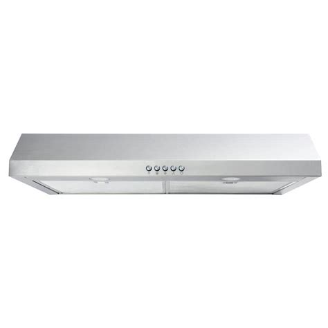 30-in stainless steel under cabinet range hood with charcoal filter|30 inch under cabinet hood.